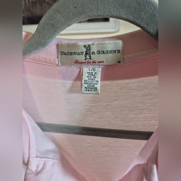 Fairway & Greene Light Pink Polo Shirt - Picture 3 of 4